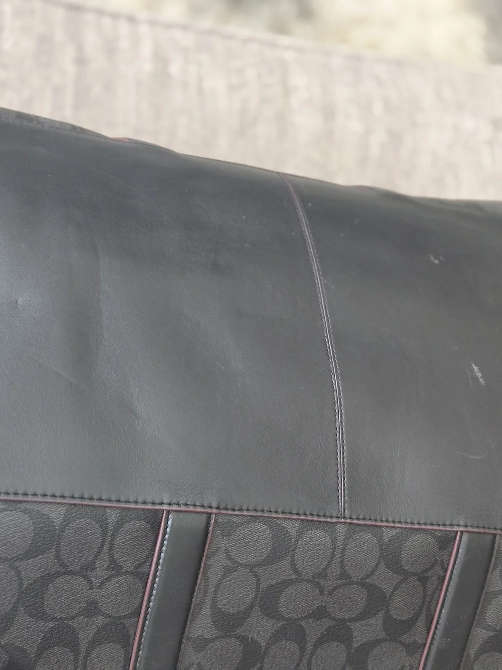Coach black signature